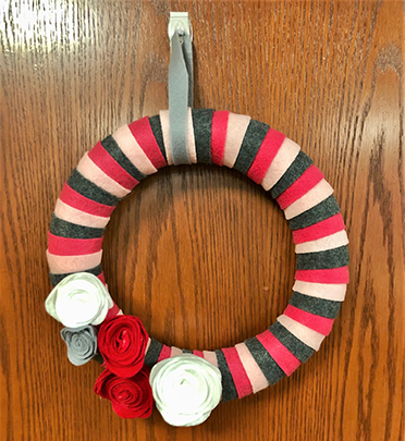 felt wreath craft