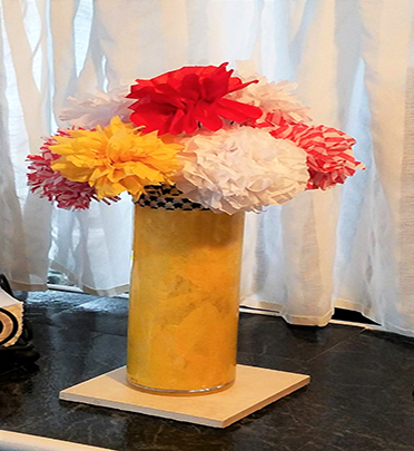 tissue paper flowers