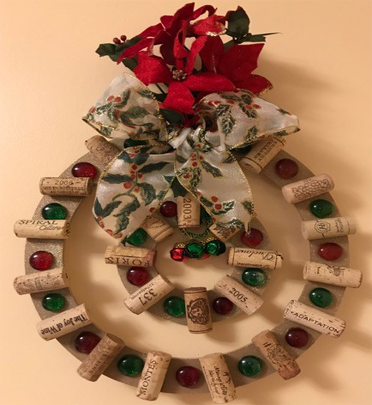 wine cork wreath