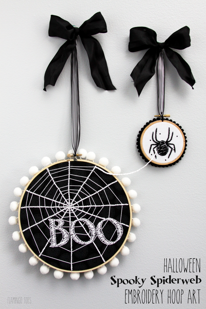 spiderweb hoop art