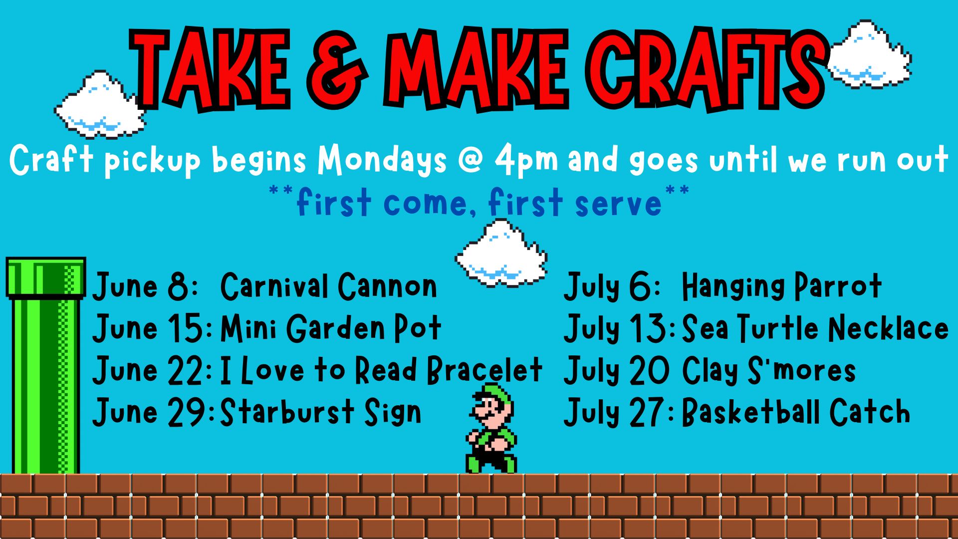 Summer Reading Program: Craft Pickup