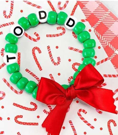Bead wreath craft