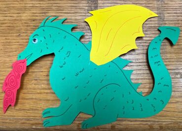 Fire breathing dragons craft example 2