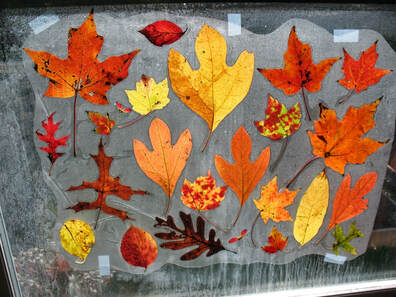 Leaf collage craft example