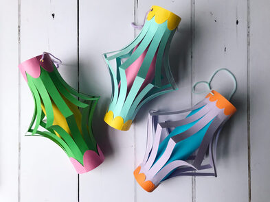 Paper lanterns craft example