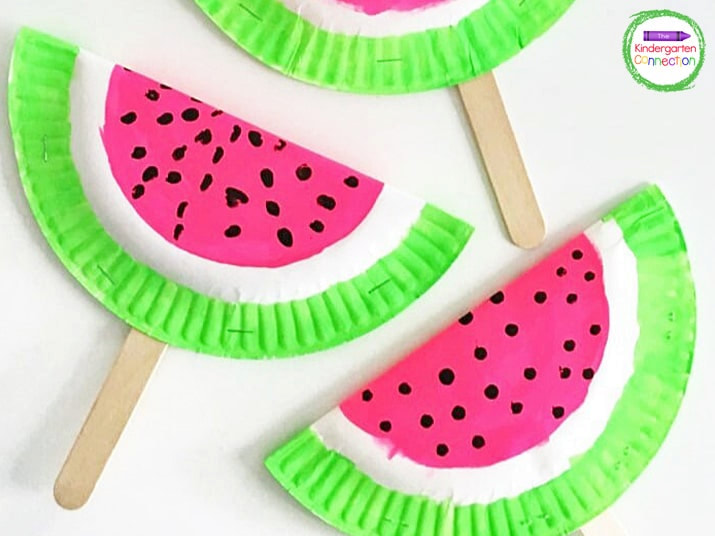 Watermelon fan craft
