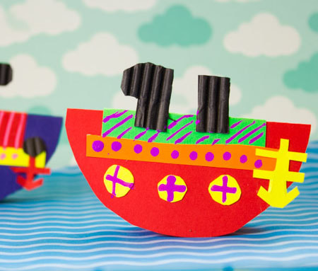 Paper Plate Boats