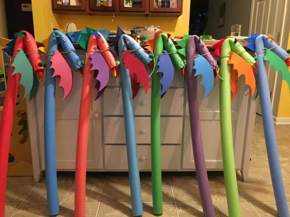 Pool Noodle Dragons