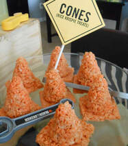 Rice Krispy Traffic Cones